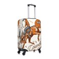 thumbnail image 3 of Daiia Cowboy Riding Horse Luggage Cover, Thickened Washable Travel Luggage Covers, Elastic Unique Baggage Covers for 18-20 inch Luggage-X-Large, 3 of 9