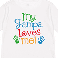 thumbnail image 4 of Inktastic My Gampa Loves Me Boys Girls Boys or Girls Long Sleeve Toddler T-Shirt, 4 of 5