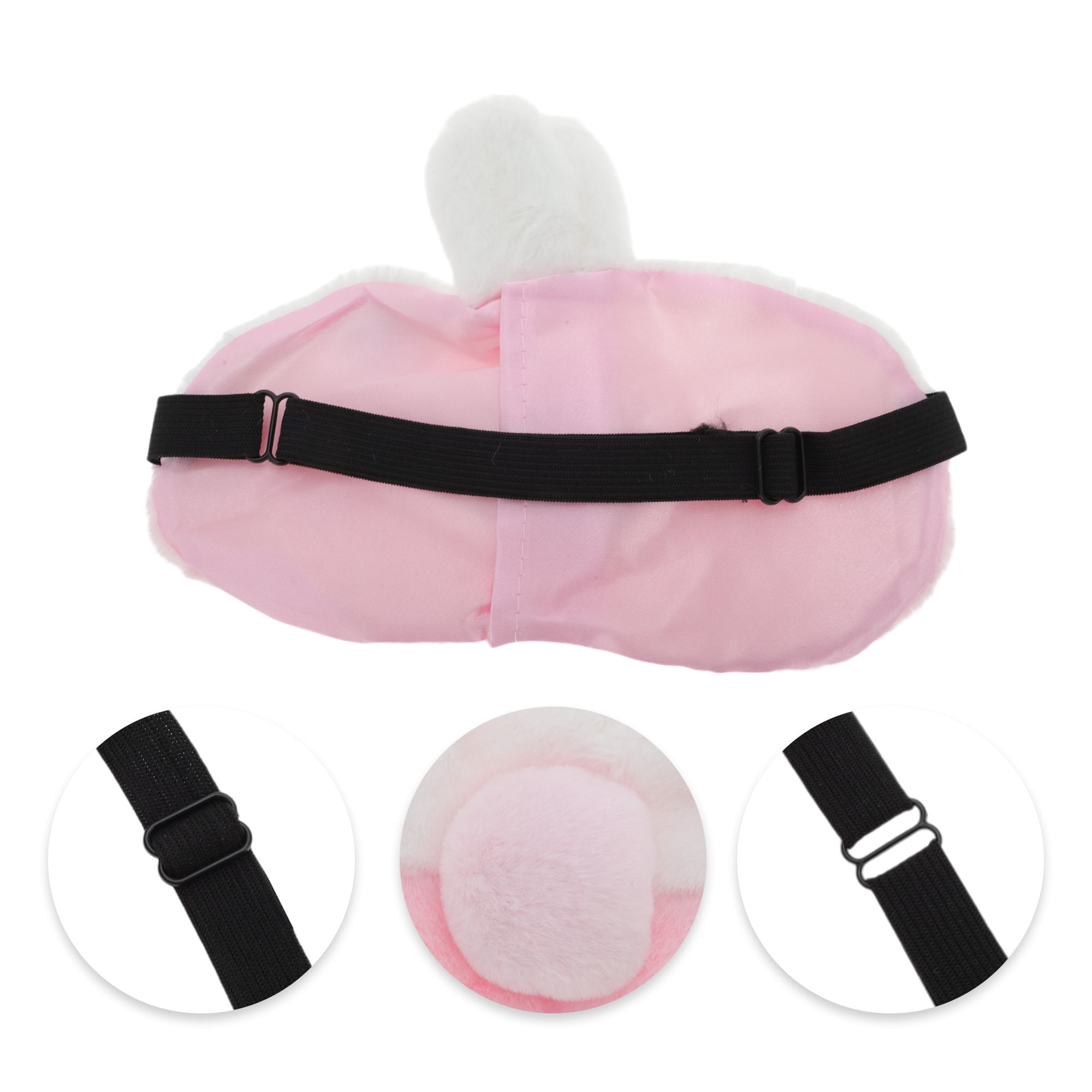 Unique Bargains Portable Lucky Strawberry Sleep Mask  for Travel and Home Use Pink