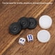 thumbnail image 1 of Fichas de Backgammon de Viaje Ecomeon 22mm Plástico Negro Blanco 15 Piezas Negras 15 Piezas Blancas 2 Dados, 1 of 4