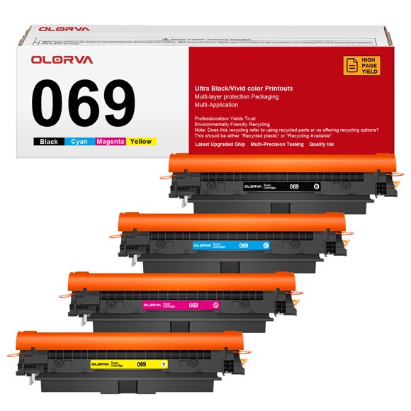 Set de cartuchos de tóner OLORVA 069 de repuesto para Canon 069