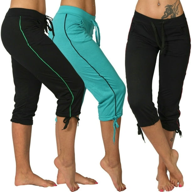 XZNGL Capri Pajama Pants for Women Fashion Womens Capris Leggings Fitness  Running Gym Ladies Solid Sports Pants Winter Running Pants Women  Lightweight