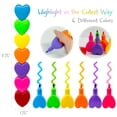 thumbnail image 2 of Wrapables Mini Stackable Highlighters, Cute Multi-color Markers, Hearts, 2 of 6