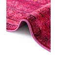 thumbnail image 6 of Unique Loom Medici Collection Area Rug - Salamanca (2' 2" x 6' 9" Runner Magenta/Brown), 6 of 6