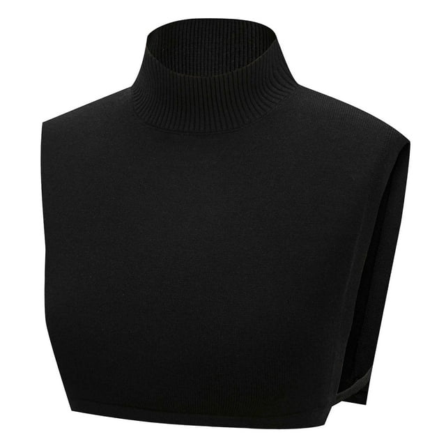 Cuello Falso Sunnimix Cuello Alto Extraíble Invierno Suave Negro