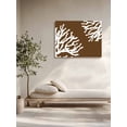 thumbnail image 5 of Coral Brown Wall Art for Living Room,Canvas Picture Wall Decor for Bathroom Bedroom,White Coastal Ocean Marine Nautical Beach Painting Artwork for Office Kitchen Hallway Dining Room Decor 16"x20", 5 of 8