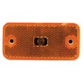 thumbnail image 2 of Peterson Mfg. Clearance Light V2548A Incandescent; Rectangular; Amber Lens; Single; With 0.175 Inch Thick Closed Cell Cushion For Mounting; With Reflex; Without Trim, 2 of 3