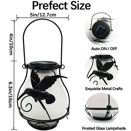 

New Year! WQQZJJ Garden Decor Deals Solar Garden Light Butterfly Bird Lantern Outdoor Waterproof Garden Villa Decorative Hanging Light Gifts On Clearance