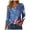 Blue, variant on GEWSEY 2026 USA 250th Anniversary T Shirt Women – Patriotic American Flag V-Neck Top 3/4 Sleeve Independence Day Gift (Dark Blue, 3XL)