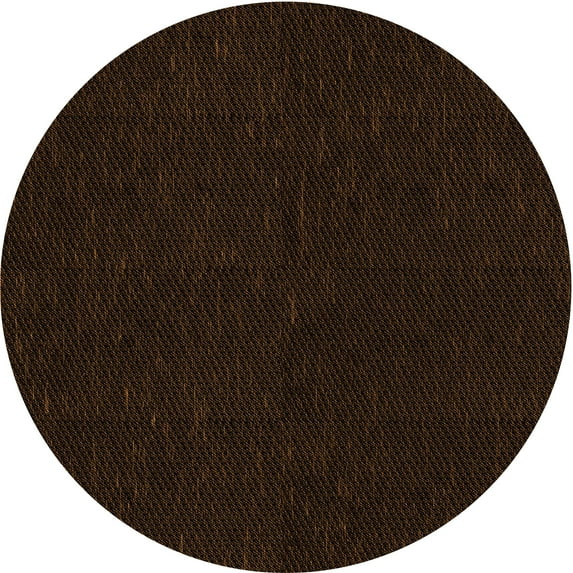 Ahgly Company Indoor Round Patterned Night Black Area Rugs, 8' Round