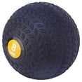 thumbnail image 4 of Fitvids 8 Pound Weighted Medicine Ball for Home Gym Training and Fitness, Yellow, 4 of 6