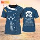 thumbnail image 1 of Camiseta de verano personalizada con estampado 3D para hombre y mujer, camisa Unisex de aseo, uniforme, ropa no laboral, DW171Adult size L Gao Jinjia LED, 1 of 2