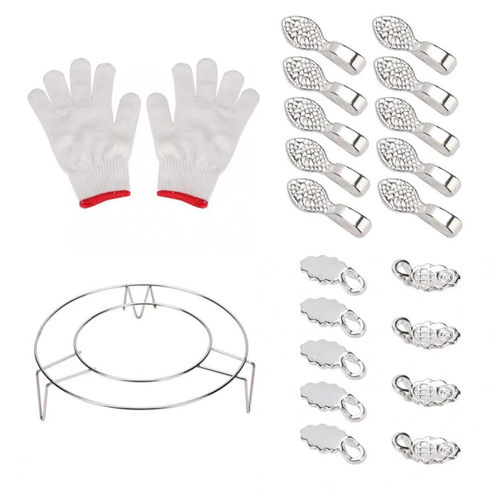 FVDPWYE Microwave Kiln Kits 14pcs Set Kunst und Skulpturen Fusing Glass Kilns Microwave Kiln Sewing DIY Jewelry Tools Kit Processing Jewelry Making