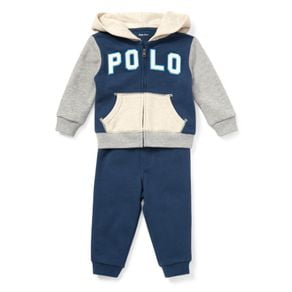 polo hoodie and jogger set