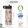 thumbnail image 4 of Fotbe Rose Mix Leopard 4 Pattern 18oz Sports Insulated Kettle Stainless Steel Sports Insulated Kettle For Running Hiking Cycling Climbing Man'S Woman'S Water Bottle, 4 of 8