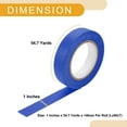 thumbnail image 4 of Cinta de pintor universal Unique Bargains - Cinta de enmascarar para pintura de automóviles DIY sin residuos - Papel crepé azul de 1 pulgada x 54.7 yardas, 4 of 7