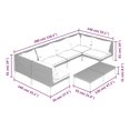 thumbnail image 4 of vidaXL 7 Piece Garden Lounge Set with Cushions Poly Rattan Dark Grey, 4 of 5