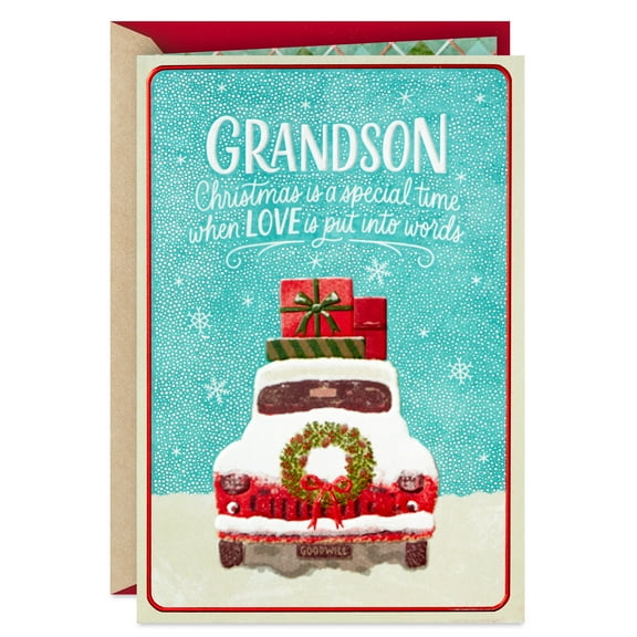 Hallmark Christmas Greeting Card for Grandson (Love, Pride and Special Memories)