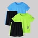 thumbnail image 4 of Odeerbi Conjunto Atlético de Malla de Niños de 2 Paquetes 5-14 Años, Ropa Deportiva de Tira Reflectante Seca Rápida de 2 Piezas Camiseta Shorts Outfits, 4 of 8