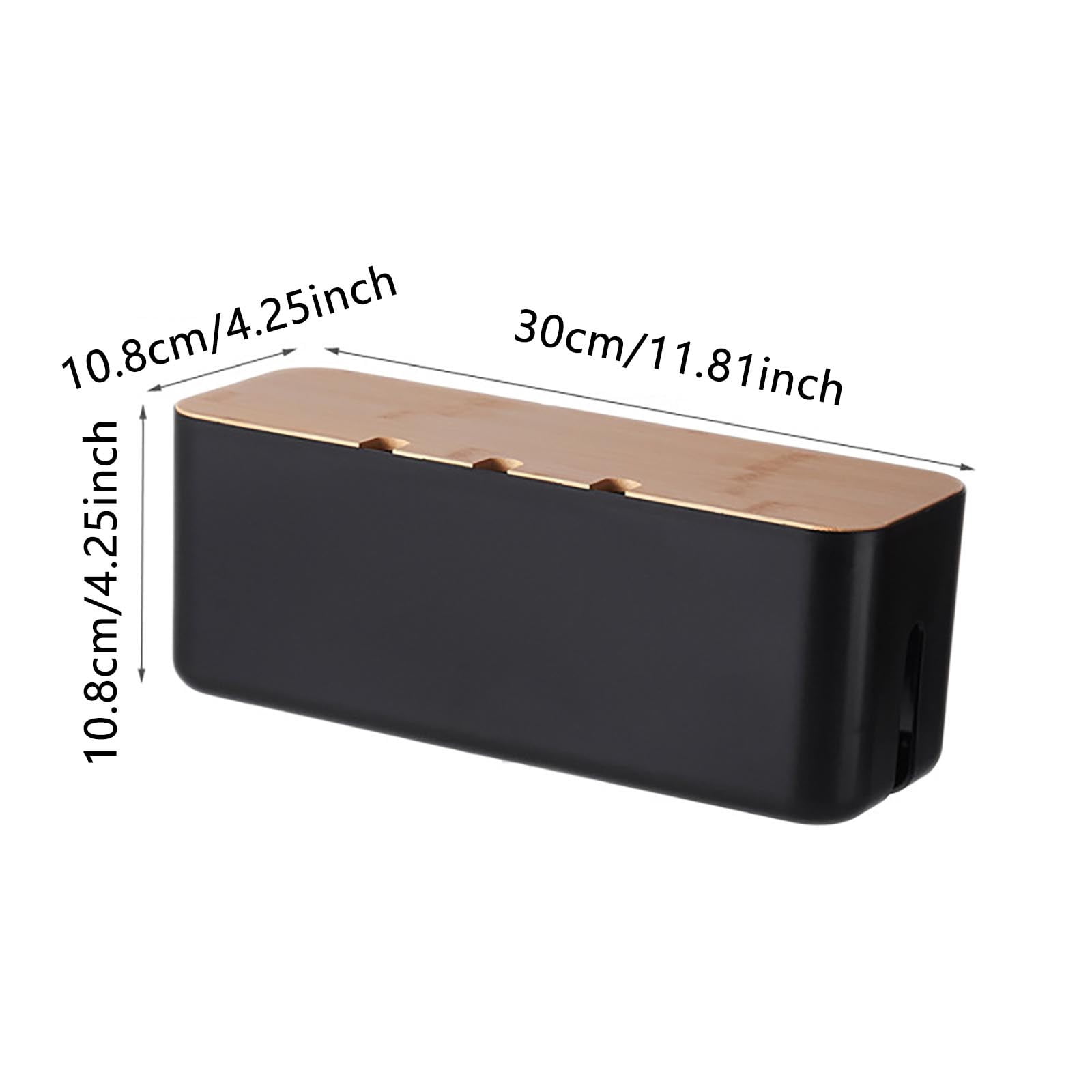 Cable Management Box, Cord Organizer to Hide Power Strips and Cords for TV, Computer Desk, and Home Office, Electrical Cord Concealer for Safety and Pet Protection