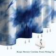 thumbnail image 6 of Blue White Tie Dye Mandala Pattern Shower Curtain 72"x72" ,Bathroom Decorative Shower Curtains Set with 12 Hooks,Modern Waterproof Washable Shower Curtain, 6 of 6