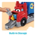thumbnail image 6 of MEGA BLOKS Build & Race Rig Fisher-Price Toy Blocks with Sounds (16 Pieces) for Toddler, 6 of 7