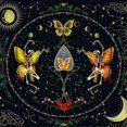 thumbnail image 1 of Square Shape Pendulum Divinations Mat Altar Tablecloth Board Game Card Pad Rune Table Cloth Metaphysical Board Game Mat 60x60cm, 1 of 4