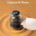 thumbnail image 5 of Rirool USB Rechargeable Fabric Shaver, Lint Remover with 3 Stainless Steel Blades & Digital Display, Portable Clothes Defuzzer for Sweaters & Blankets, Off-white, 5 of 8