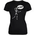 thumbnail image 1 of Halloween Oh Snap Skeleton Black Juniors Soft T-Shirt, 1 of 1