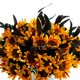 thumbnail image 3 of 6 cabezas de seda artificial ramo de girasol flores de crisantemo decoración del banquete de boda DIY GeweYeeli JJ16816-00, 3 of 7