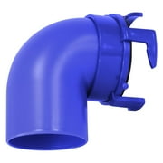 Prest-O-Fit 1-0020 Universal 90 Sewer Hose Adapter - Blue