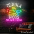 thumbnail image 5 of Handmadetneonsign Tequila Tacos And Best Friends Neon Sign, Tequila Wall Art Decor, Tacos Wall Decor 65099, 5 of 5