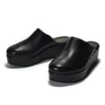thumbnail image 2 of YDN Women Comfy Platform Round Toe Clogs Mules Slip On Wedge Mid Heel Slippers Sandals Summer Beach Dressy Shoes Size 12 Black Matte, 2 of 4
