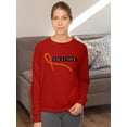 thumbnail image 2 of Exclusive W Chain Pattern Sweatshirt Women -Image by Shutterstock, Female Medium, 2 of 4