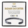 thumbnail image 4 of Badass Daughter Stainless Steel Bracelet - Gift Box Included - Perfect Birthday or Christmas Gift, 4 of 5