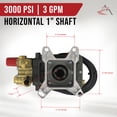 thumbnail image 2 of OEM AR 1" Shaft 3000 PSI PRESSURE WASHER PUMP for Devilbiss 2835WB, 3003CWH, 37804, 2 of 9