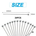thumbnail image 2 of 20PCS Cocktail Picks for Drinks, Stainless Steel Cocktail Toothpicks, Reusable Cocktail Skewers for Olives Appetizers Fruit(4.3 Inch), 2 of 8