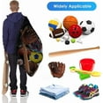 thumbnail image 4 of Extra Large Sports Ball Bag Mesh, Basketball Bags Team Balls, Adjustable Shoulder Strap, Ball Bags for Holding Soccer, Football, Volleyball, Swimming Gear (30” x 40”), 4 of 7