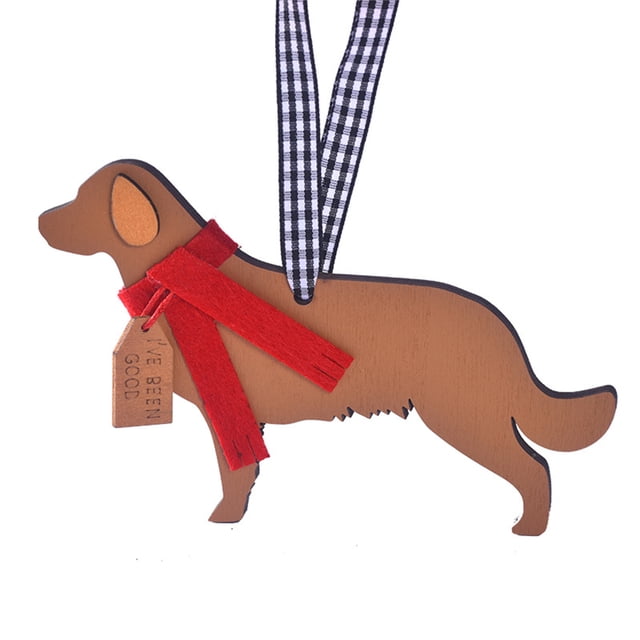 Colgante de cachorro para perro, regalo de Navidad, decoración de escenas, suministros para árbol de Navidad.