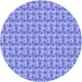 thumbnail image 1 of Ahgly Company Indoor Round Patterned Jeans Blue Area Rugs, 7' Round, 1 of 6