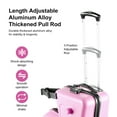 thumbnail image 5 of Kids Ride on Luggage | Toddler Luggage Seat Ride on | Kids Travel Suitcase with Safety Belt, Wheels for Toddler Airplane Travel (20inches), 5 of 10
