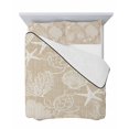 thumbnail image 7 of Quilts Twin-XL Size Bedding Set, Brown Beige Coastal Lightweight Quilted Comforter, Nautical Coral Starfish Shell Turtle Summer Soft Bedspread Coverlet with Pillow Covers for All Season, 68" x 98", 7 of 7