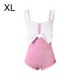 thumbnail image 5 of Wosthever Manténgase cómodo y elegante Vestido de una pieza con nudo de lazo para mujeres viajeras Modificar la cintura Diseño clásico Traje de baño Rosa, 1 XXL, 5 of 6