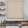thumbnail image 5 of Pink Brown Floral Sheer Curtains 72 Inches Long, Spring Flowers Light Filering Curtains, Breathable Simi Curtain Privacy Drapes for Living Room Bedroom Lightweight Window Treatment, 5 of 9