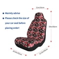 thumbnail image 5 of Cauagu Rose Flowers Print Car Seat Covers,Universal Automotive Seat Covers Car Seat Protectors Easy to Install Car Cover Car Accessories Auto rucks Van & SUV-2 PCS, 5 of 9