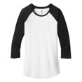 thumbnail image 5 of Mafoose Women Juniors Very Important 3/4-Sleeve Raglan T-Shirt Black/ White 3XL, 5 of 6