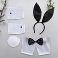 thumbnail image 3 of Women's Bunny Costume Cuffs Rabbit Tail for Easter Party Bunny Girl Cosplay, 3 of 8
