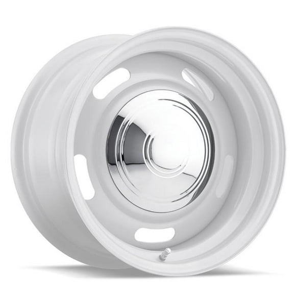 Casquettes de Centre de Roue de Rallye de Style Policier&44; Chrome