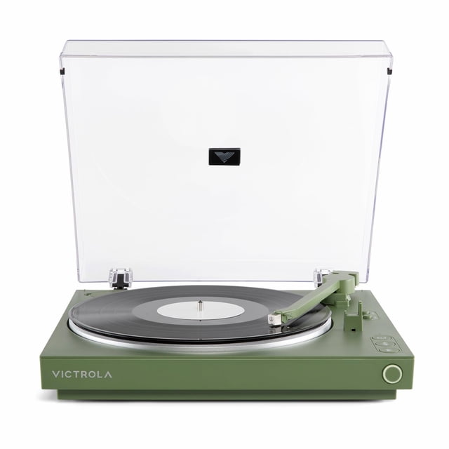 Tocadiscos Bluetooth Victrola con Audio Technica ATN3600L Verde