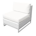 thumbnail image 1 of TK Classics Miami Armless Wicker Patio Chair in White, 1 of 1
